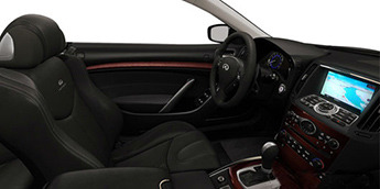 infiniti G Cabrio Цвет интерьера и вариант отделки:  Graphite leather / Hand-Stained Maple Wood