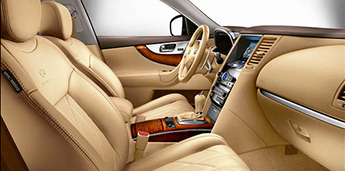 infiniti FX Цвет интерьера и вариант отделки:  Натуральная кожа Wheat / Дерево (палисандр)