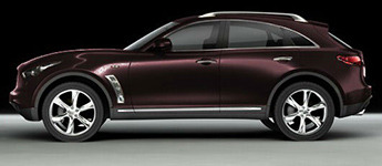 infiniti FX цвет кузова Гранатовый