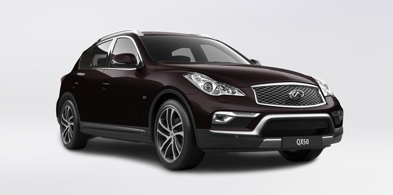 infiniti FX цвет кузова Malbec black/Гранатовый
